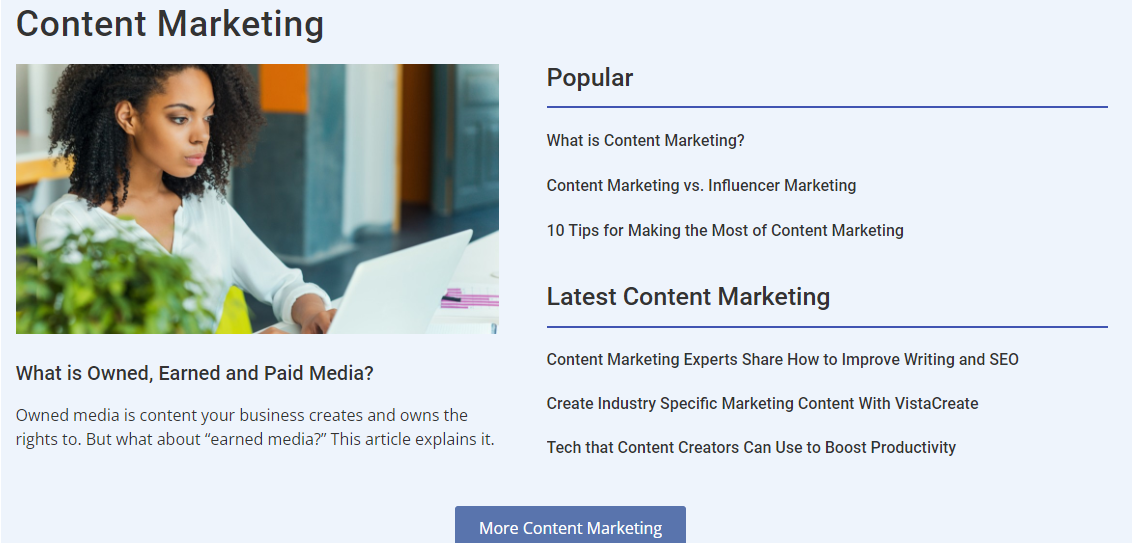 Ejemplo de pequeñas tendencias de biz