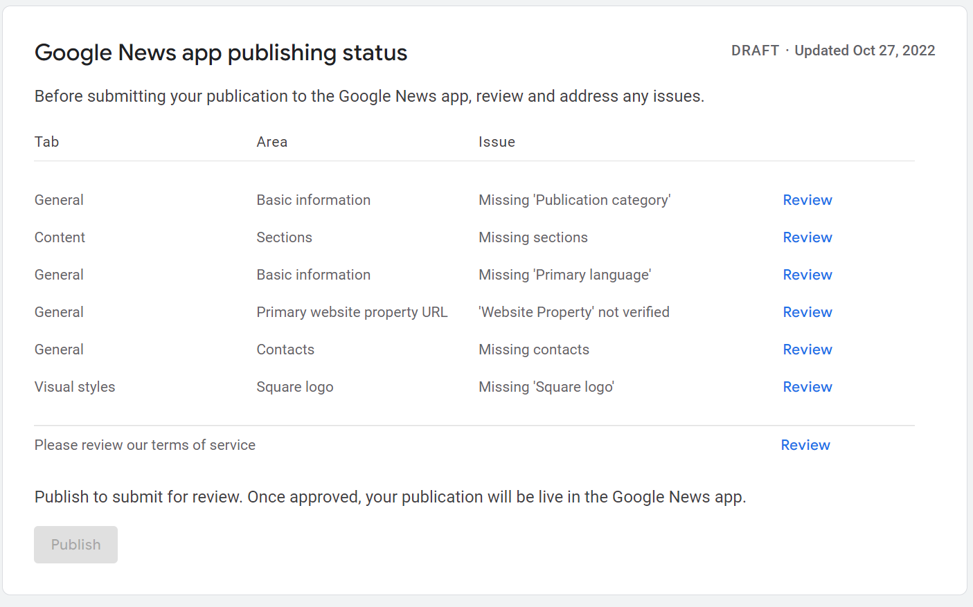 كيفية إعداد مركز الناشر