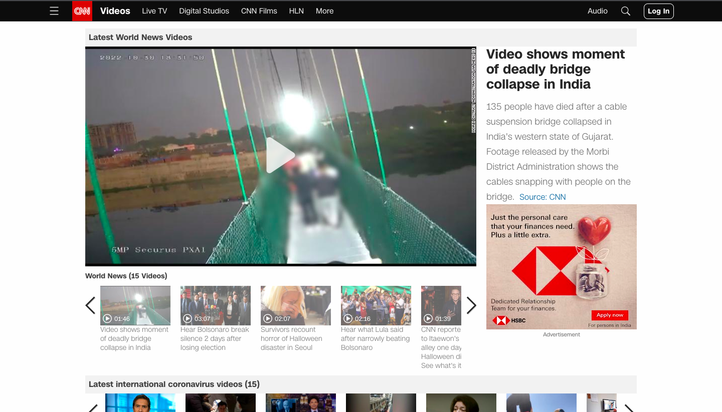 Estudio de caso 1: Noticias de video de CNN