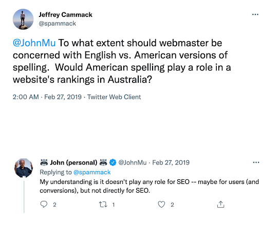 Ang pagdoble ng nilalaman na may mga pahina ng multiregional sa parehong wika