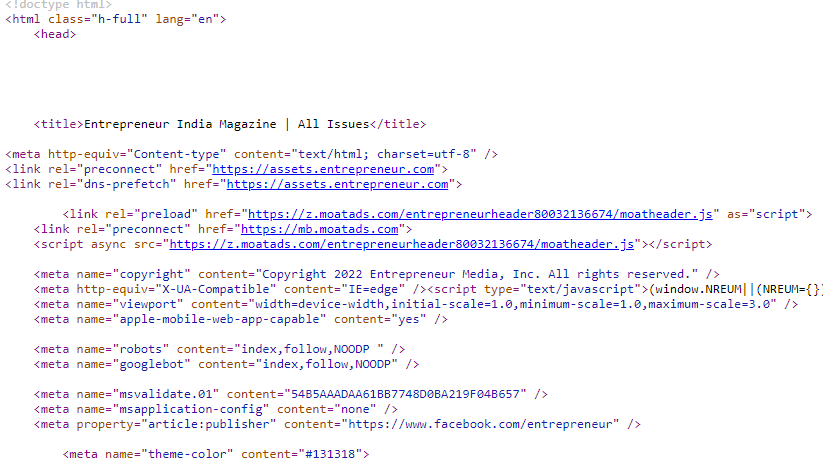 Entrepreneur source code
