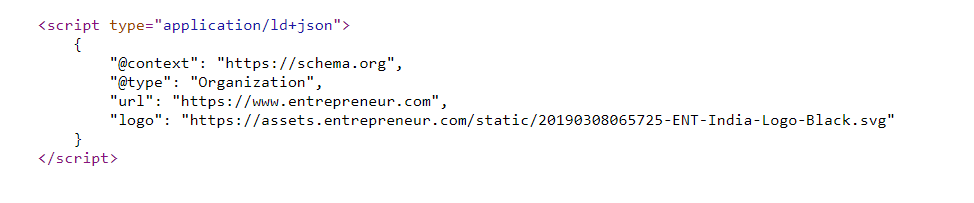 Entrepreneur structure data