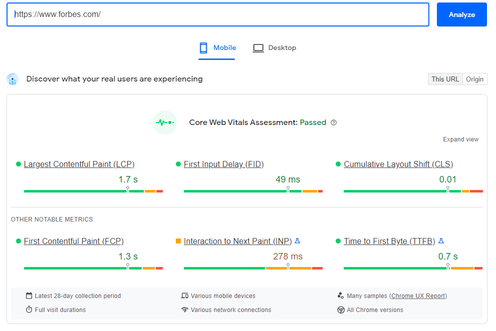 PageSpeed Insights (PSI)