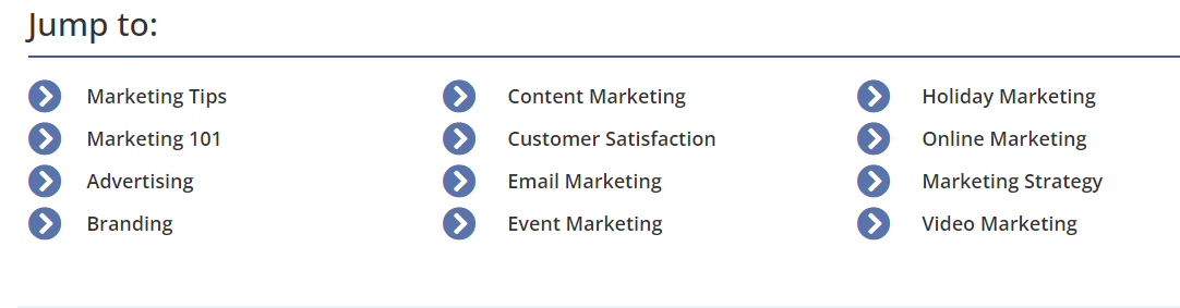 Ejemplo de pequeñas tendencias de biz