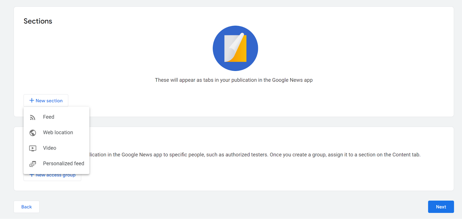 استخدام مركز الناشر لتقديم المحتوى