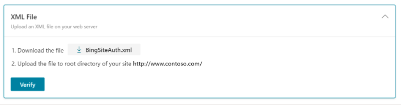 مصادقة ملف XML