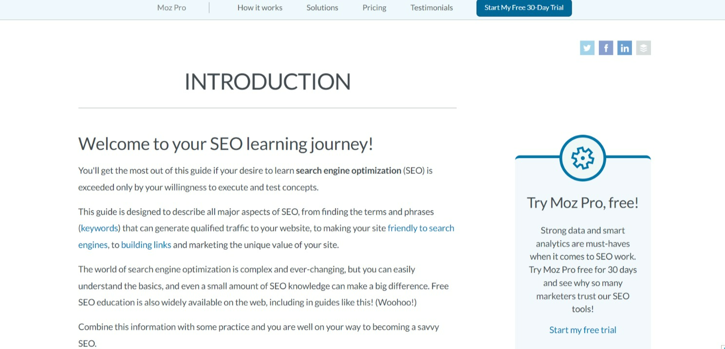 Gabay sa nagsisimula sa SEO