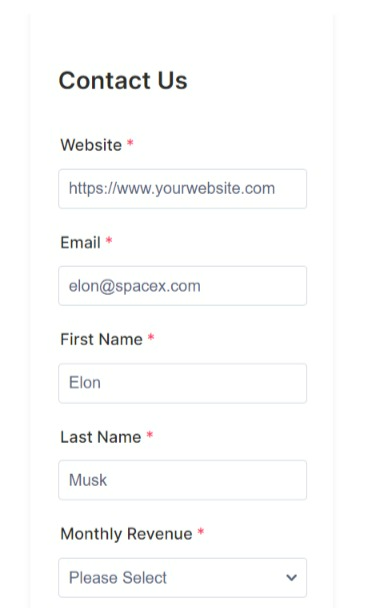 Suriin ang lead form ng Publift