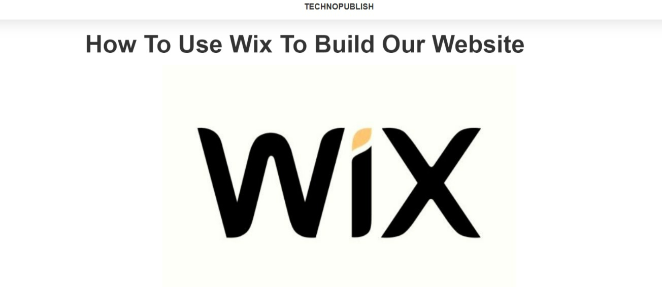 Paano gamitin ang Wix upang mabuo ang aming website