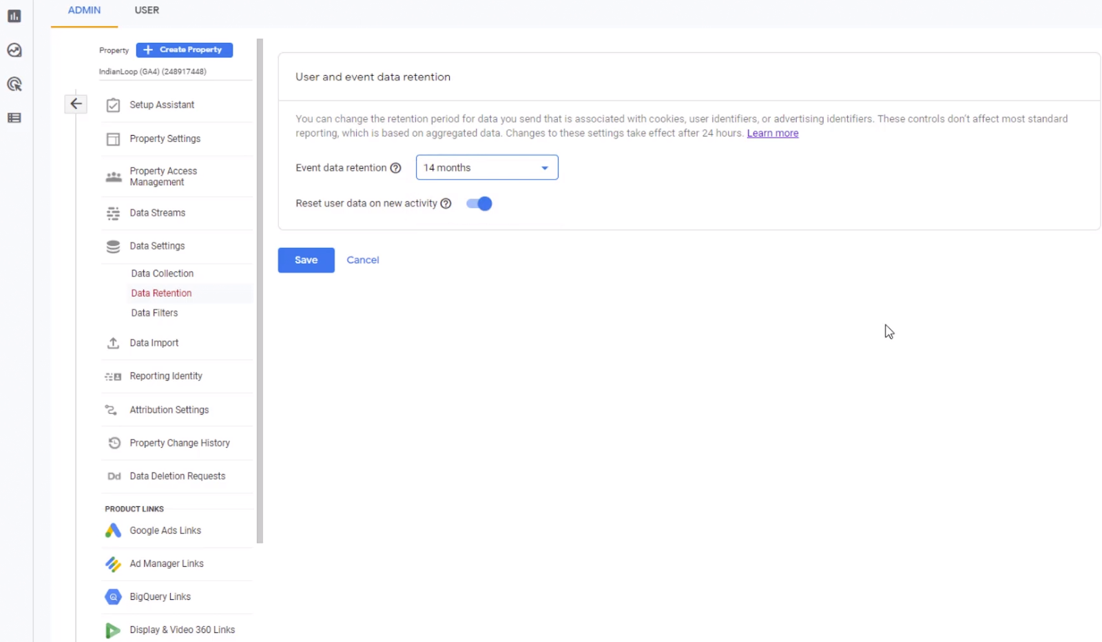 التنقل إلى الاحتفاظ بالبيانات