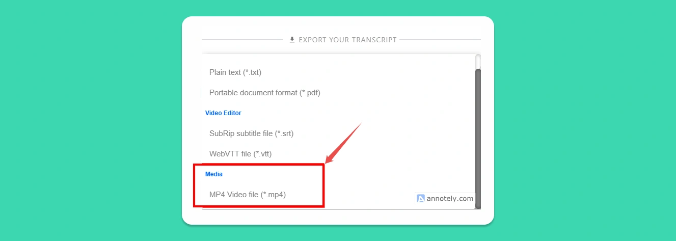 Exporting MP4 With Embedded Subtitles