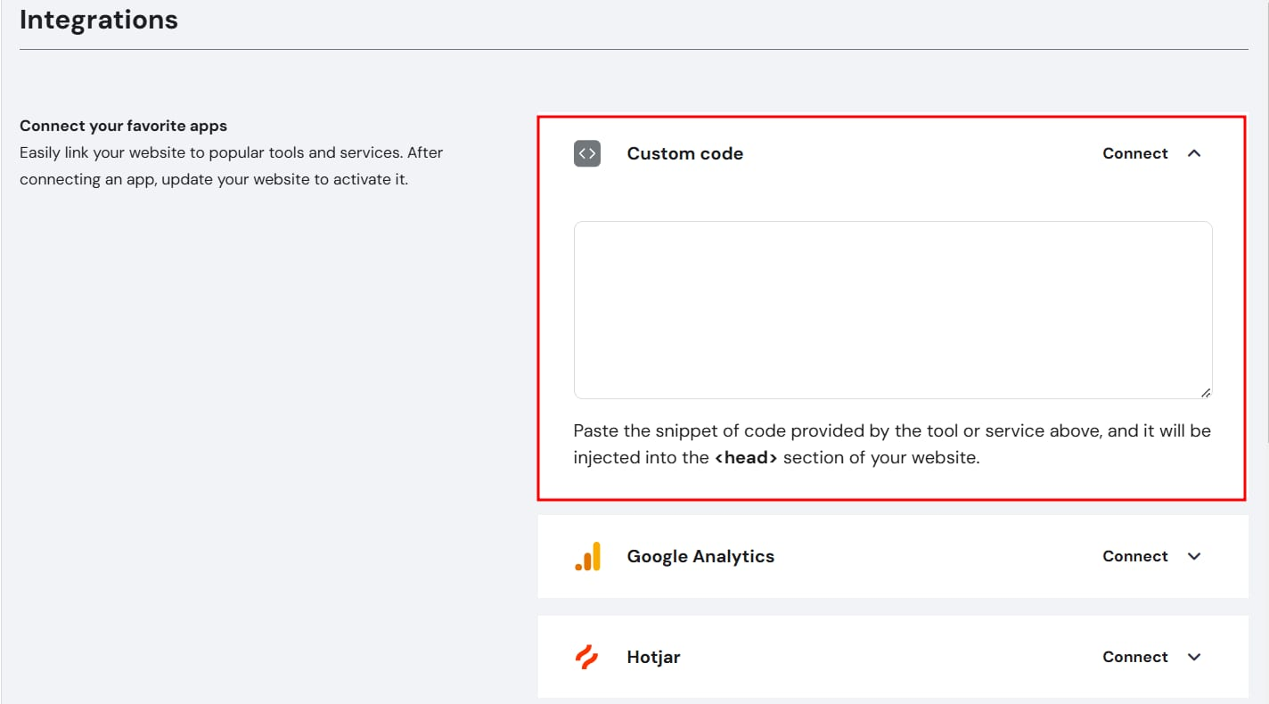 自定义代码集成