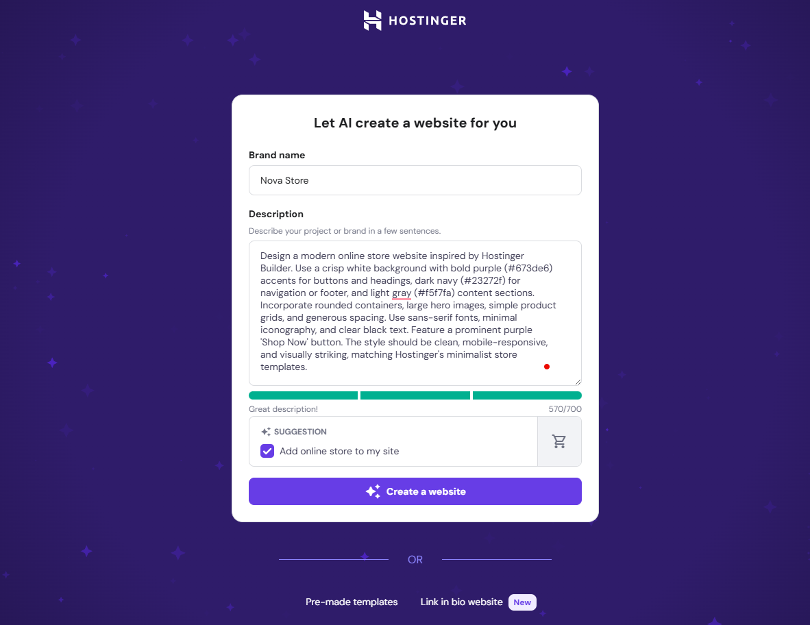 通过AI网站构建器开发网站